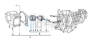 X9 125 SL drawing Cylinder-piston-wrist pin assy