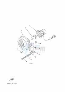 YFM450FWBD KODIAK 450 EPS (BEYA) drawing HEADLIGHT