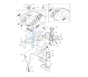 XJR 1300 drawing FUEL TANK