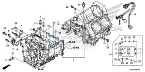 CTX1300AE CTX1300A UK - (E) drawing CRANKCASE