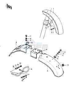 KZ 1000 G [CLASSIC] (G1) [CLASSIC] drawing FENDERS