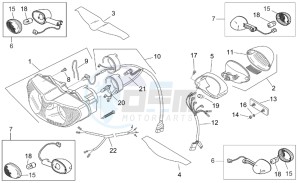 RS 125 Tuono drawing Lights