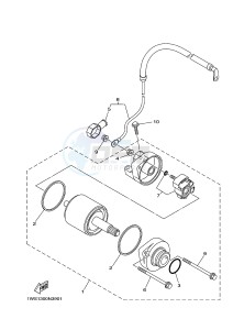 MT07A MT-07 ABS 700 (1XBE) drawing STARTING MOTOR