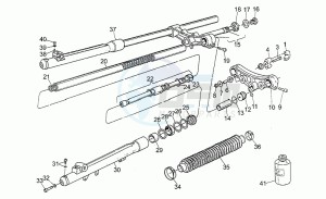 750 X Polizia - PA 2A Serie Polizia/PA 2A Serie drawing Front shock absorber