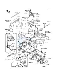 KVF650_4X4 KVF650FCS EU GB drawing Frame Fittings