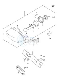 GZ250 (P19) drawing REAR COMBINATION LAMP