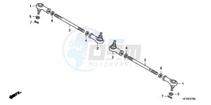 TRX420FA9 Australia - (U) drawing TIE ROD