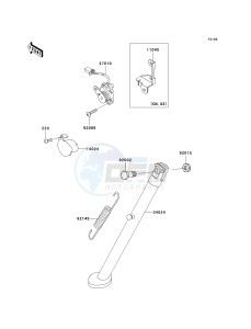 KL 650 A [KLR 650] (A6F-A7F) A6F drawing STAND-- S- -