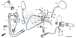 VT750C9 Europe Direct - (ED / MK) drawing HANDLE SWITCH/CABLE