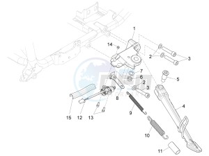 California 1400 Custom ABS 1380 USA-CND drawing Central stand