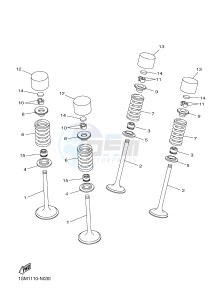 YZ250F (1SM1 1SM2 1SM3 1SM4) drawing VALVE