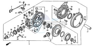 ST1100 drawing FINAL DRIVEN GEAR (ST1100AN/AP/AR)