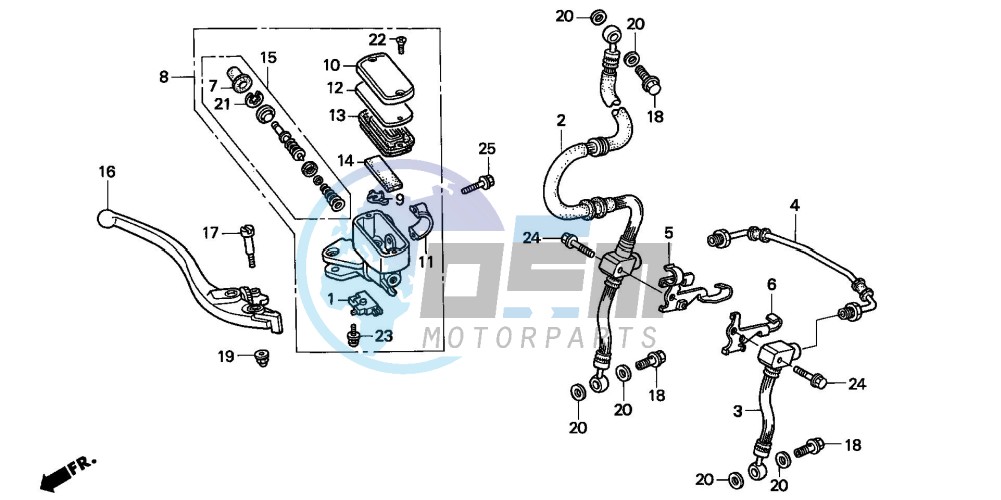 FR. BRAKE MASTER CYLINDER