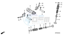 CBR125RW9 Germany - (G / WH) drawing CAMSHAFT/VALVE