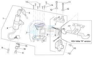 RSV 2 1000 drawing Lock hardware kit