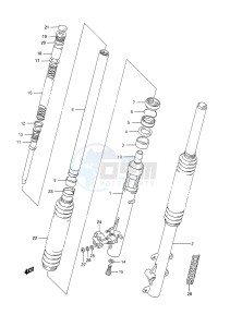 TS200R (E28) drawing FRONT DAMPER