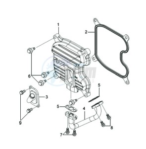 GTS 300 EFI drawing CYLINDER HEAD COVER