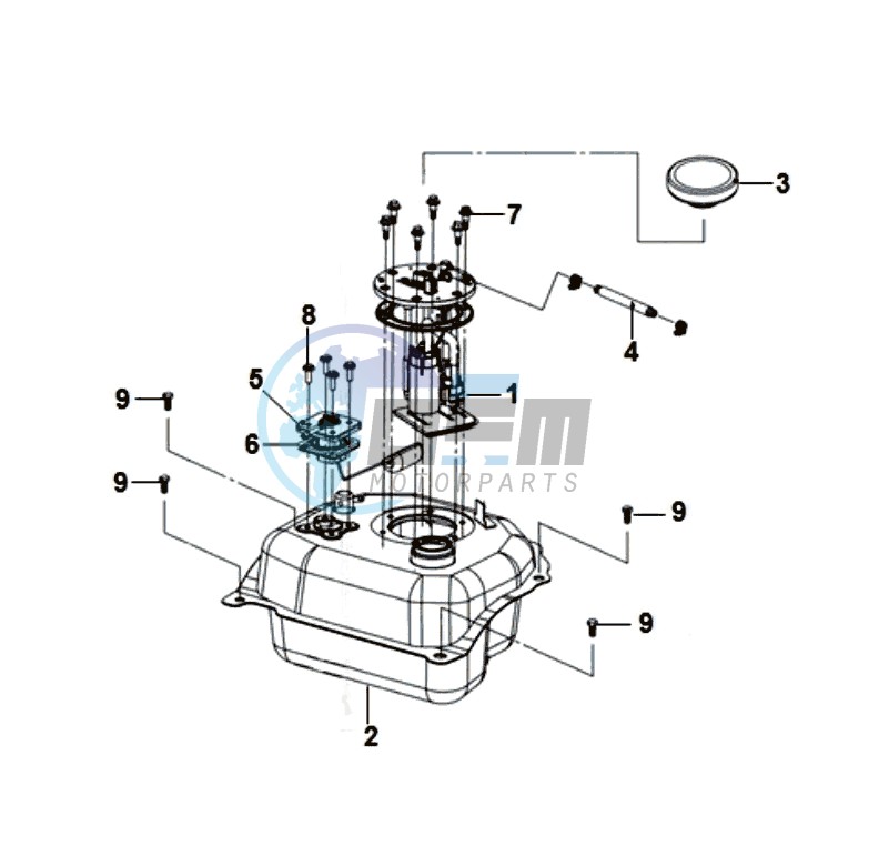 GAS TANK -  PETROL VALVE