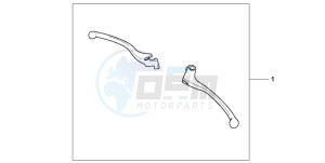 VT600CD2 drawing CROME LEVER KIT