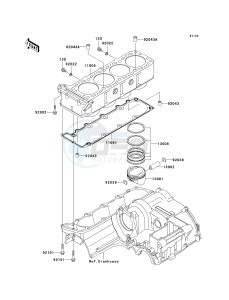 ZR 1200 A [ZX 1200 R] (A1-A3) drawing CYLINDER_PISTON-- S- -