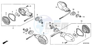 CB1000RA9 Europe Direct - (ED / ABS) drawing WINKER