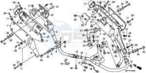 XL1000VA9 UK - (E / ABS MKH) drawing EXHAUST MUFFLER