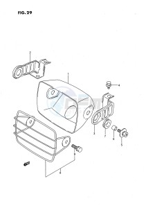 LT-F160 (P28) drawing HEADLAMP HOUSING