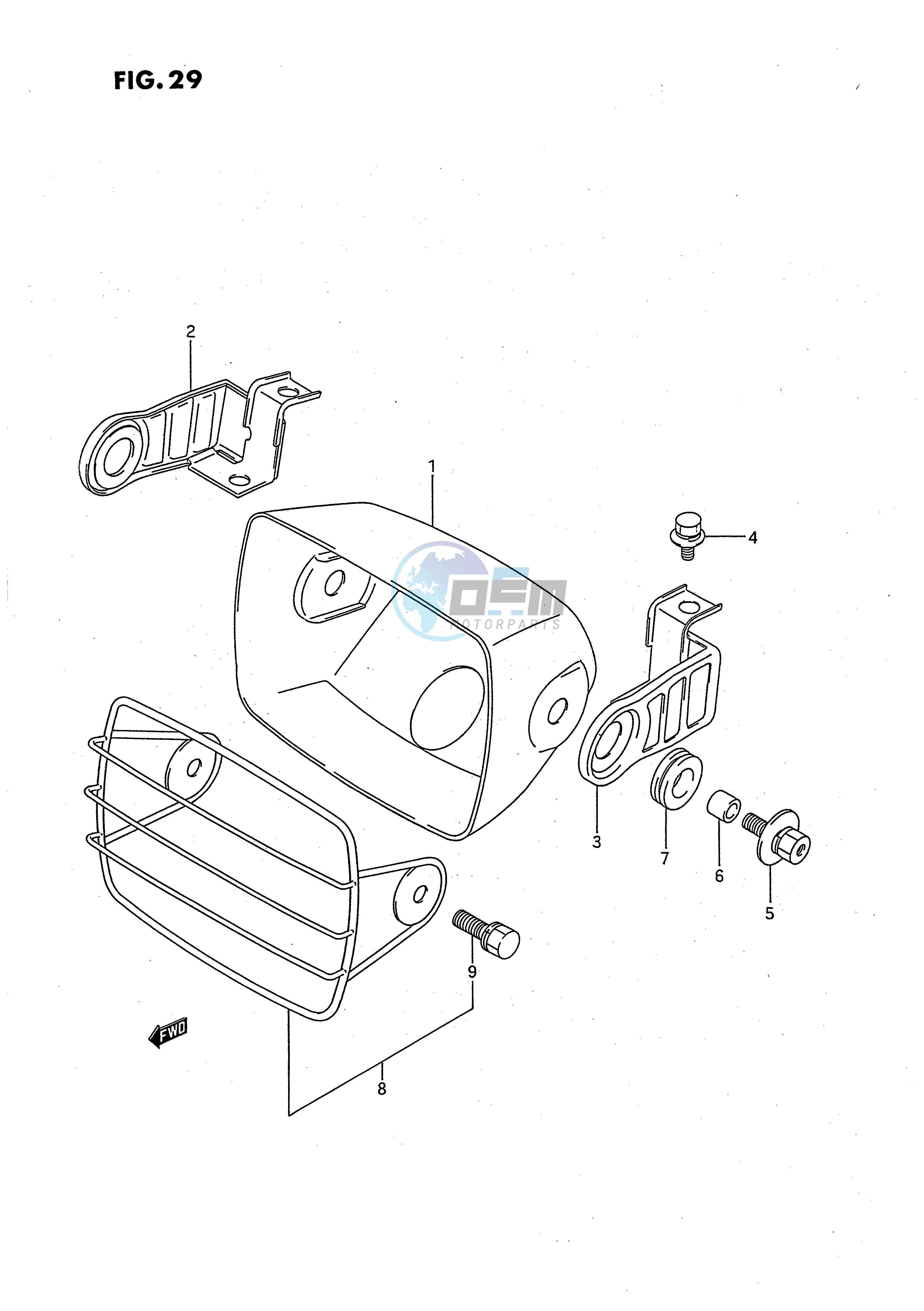 HEADLAMP HOUSING