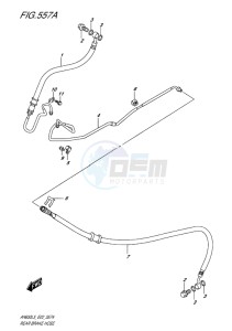 AN650 drawing REAR BRAKE HOSE