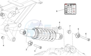 NA 850 Mana drawing Rear Shock absorber