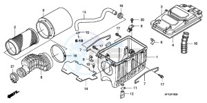 TRX450ERC drawing AIR CLEANER