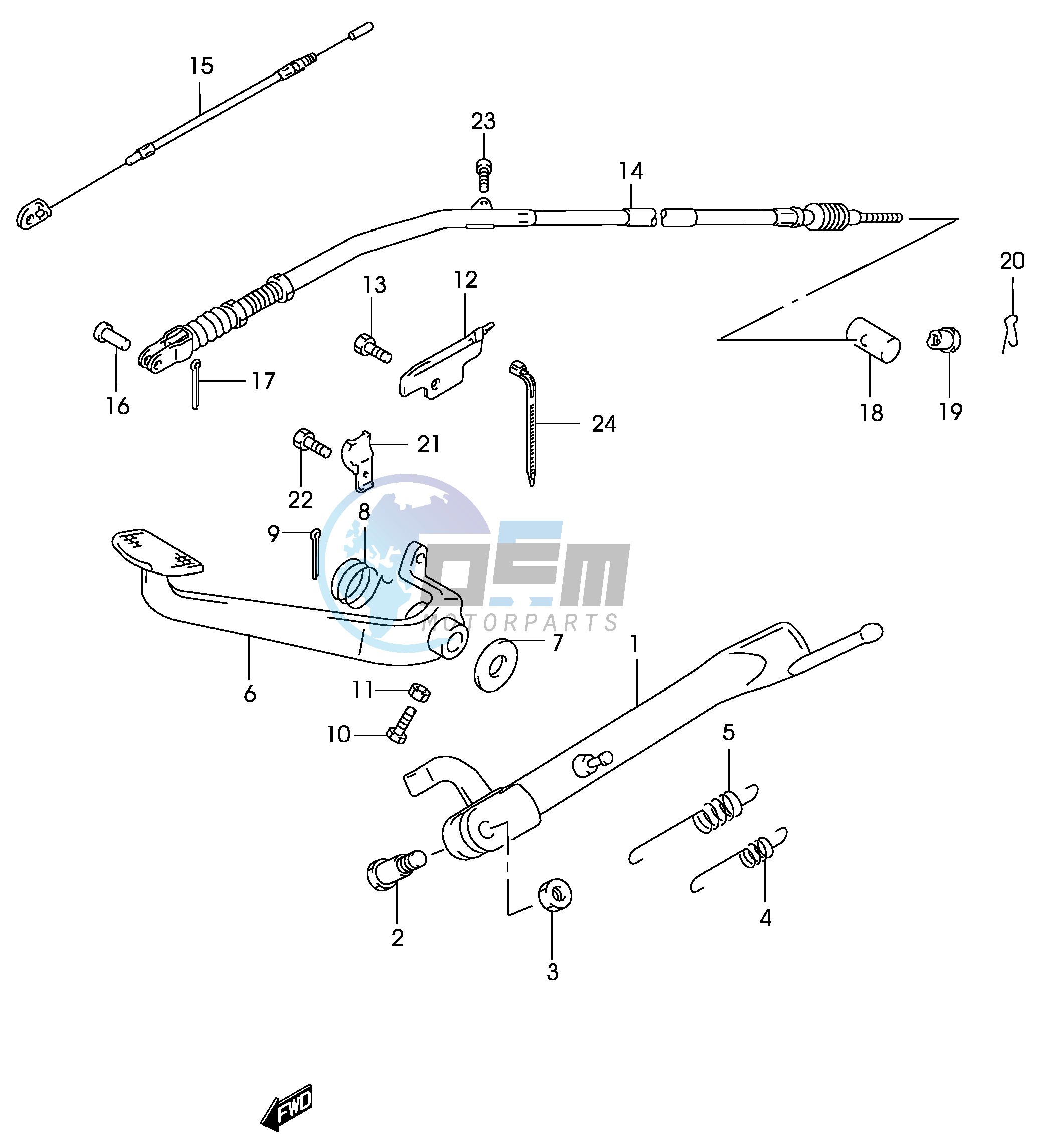 STAND - REAR BRAKE