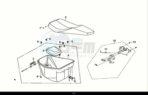 CROX 50 (AE05WB-EU) (E5) (M1) drawing SEAT - REAR GRIP