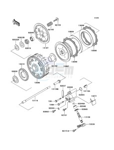 W800 EJ800ACF GB XX (EU ME A(FRICA) drawing Clutch