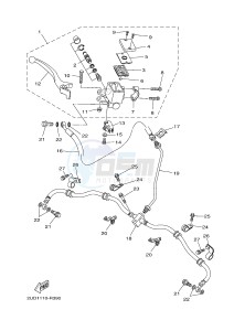 YFM700FWAD YFM70GPLG GRIZZLY EPS SE (B318) drawing FRONT MASTER CYLINDER