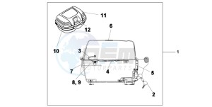 XL1000VA drawing TOP BOX 45L UNPAINTED