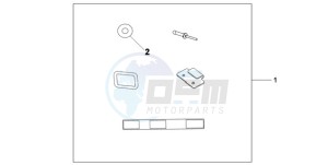 XL700V9 France - (F / CMF SPC) drawing U-LOCK ATT.