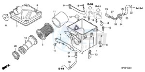 TRX90XE TRX90 Europe Direct - (ED) drawing AIR CLEANER