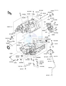 KLE 650 A [VERSYS] (9F-9F) A8F drawing CRANKCASE -- ER650AE057324 - - -