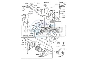 ZRX 1200 (EU) drawing AIR CLEANER