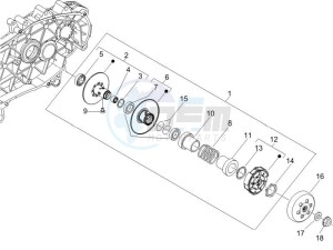 LXV 150 (NAFTA) drawing Driven pulley