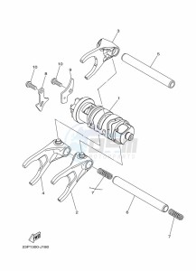 XT1200ZE XT1200ZE SUPER TENERE ABS (BP97) drawing SHIFT CAM & FORK