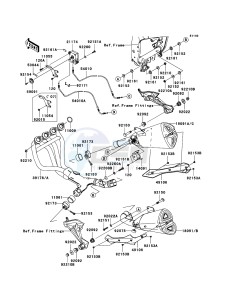 Z1000 ZR1000B8F FR GB XX (EU ME A(FRICA) drawing Muffler(s)