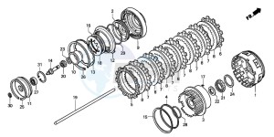 GL1800A drawing CLUTCH (GL1800A4/A5)(GL18 006/7/8)