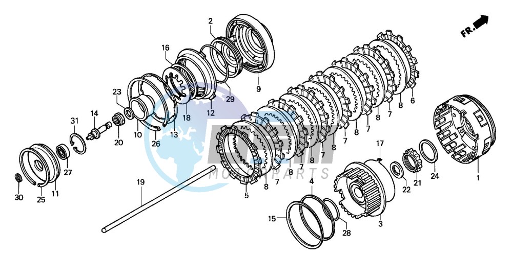 CLUTCH (GL1800A4/A5)(GL18 006/7/8)