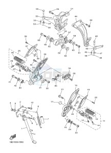 FZ8-S ABS FZ8 FAZER (ABS) 800 (1BD4 1BD6) drawing STAND & FOOTREST