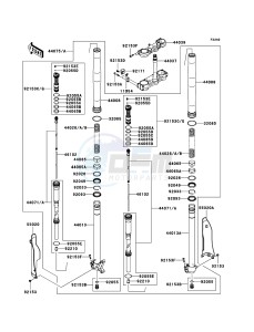 KX250F KX250T6F EU drawing Front Fork