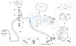 Atlantic 300 drawing Rear master brake cylinder