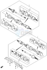 LT-A500X drawing FRONT DRIVE SHAFT