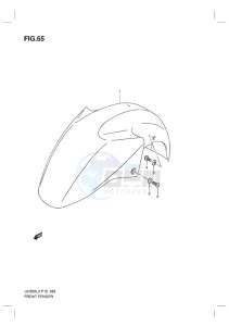 UH200G BURGMAN EU drawing FRONT FENDER